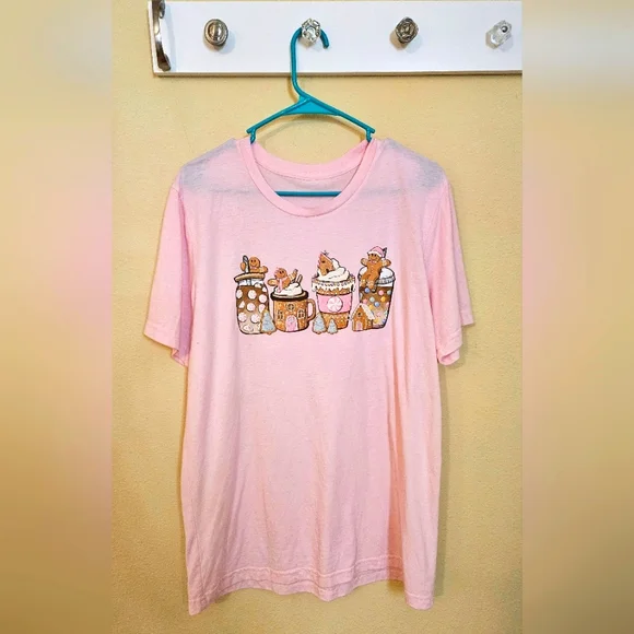 Christmas Gingerbread women's t shirt L - Picture 5 of 5
